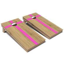Berry Pink Cross Surf Cornhole Board Set
