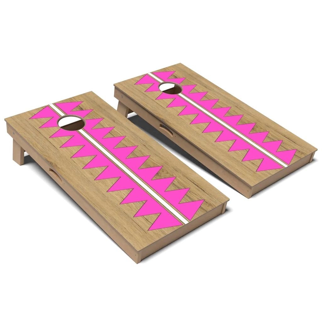 Berry Pink Slice Cornhole Board Set