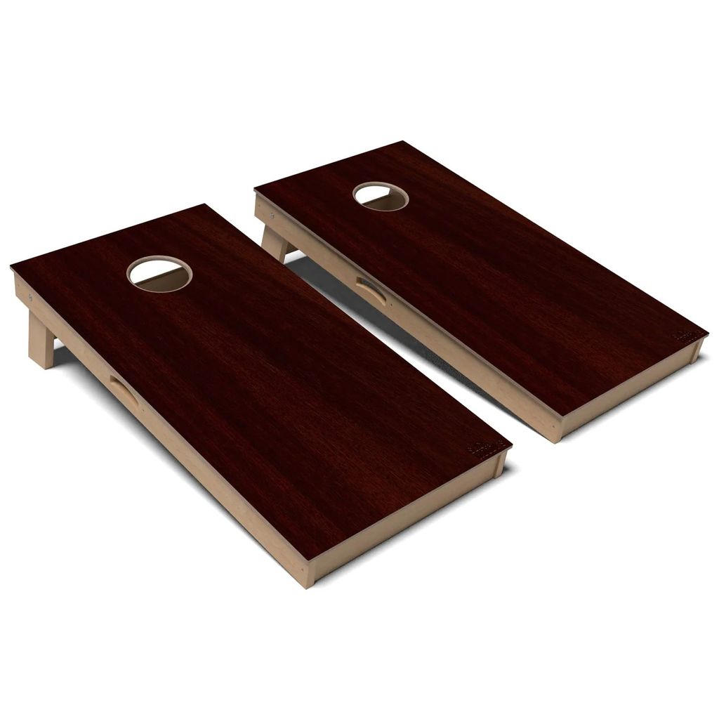 Black Cherry Wood Cornhole Board Set