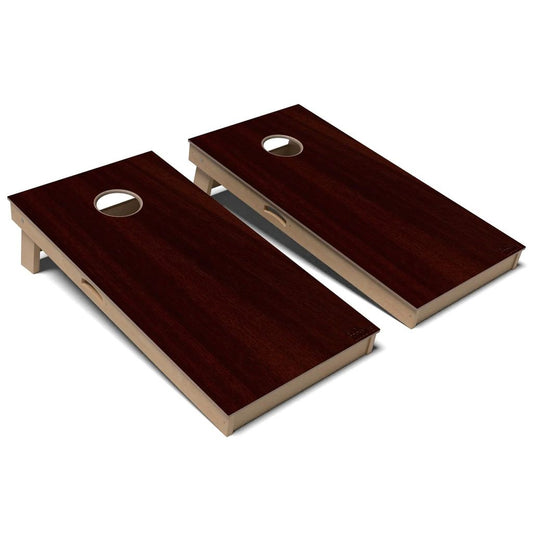 Black Cherry Wood Cornhole Board Set