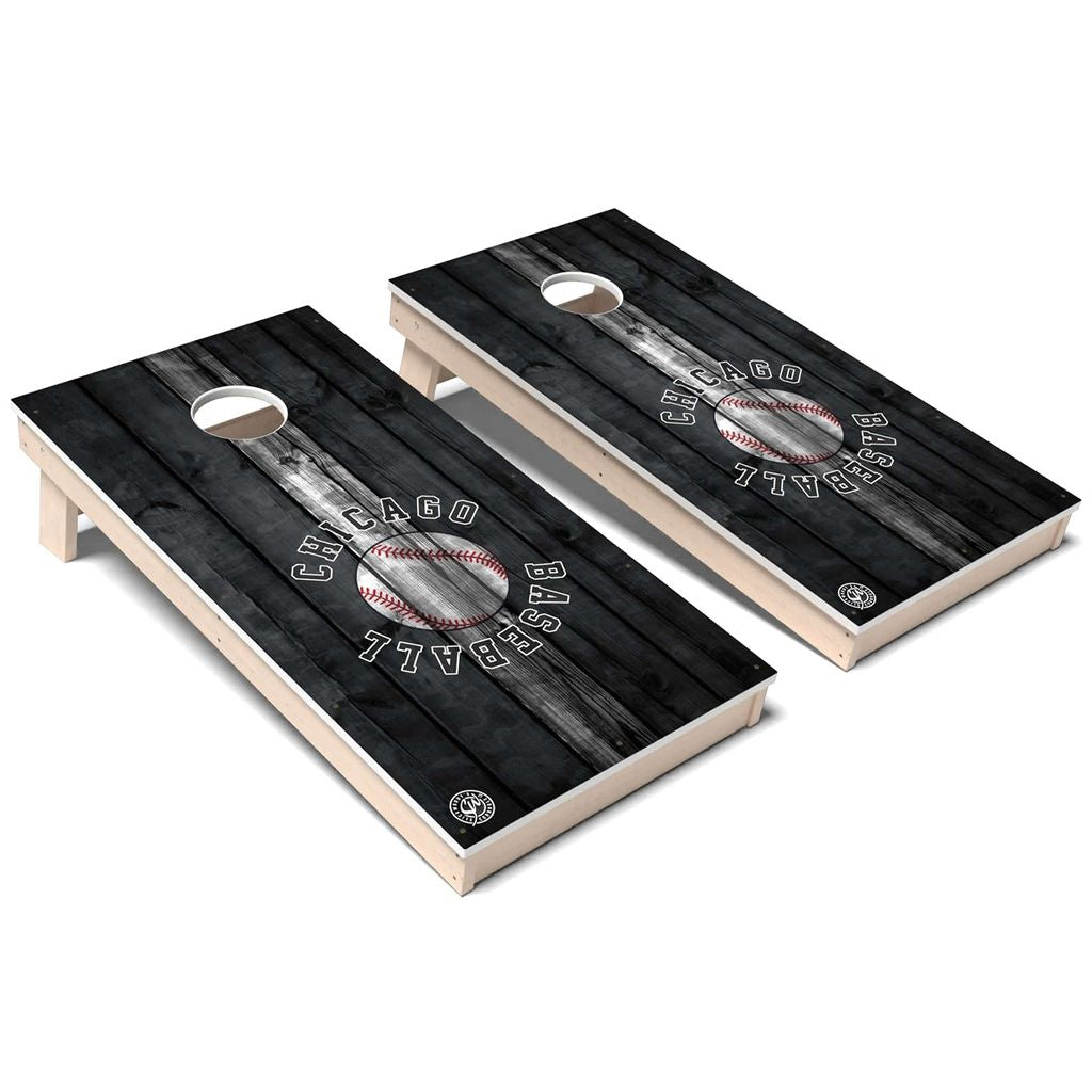 Chicago Baseball Weatherproof Cornhole Boards