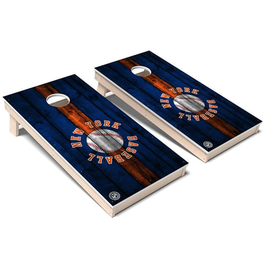 New York Baseball Weatherproof Cornhole Boards