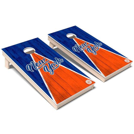 New York Triangle Baseball Weatherproof Cornhole Boards