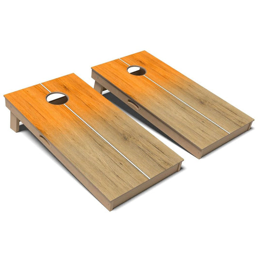 Burnt Orange Gradient Cornhole Board Set