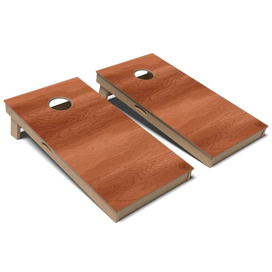 Cherry Wood Cornhole Board Set