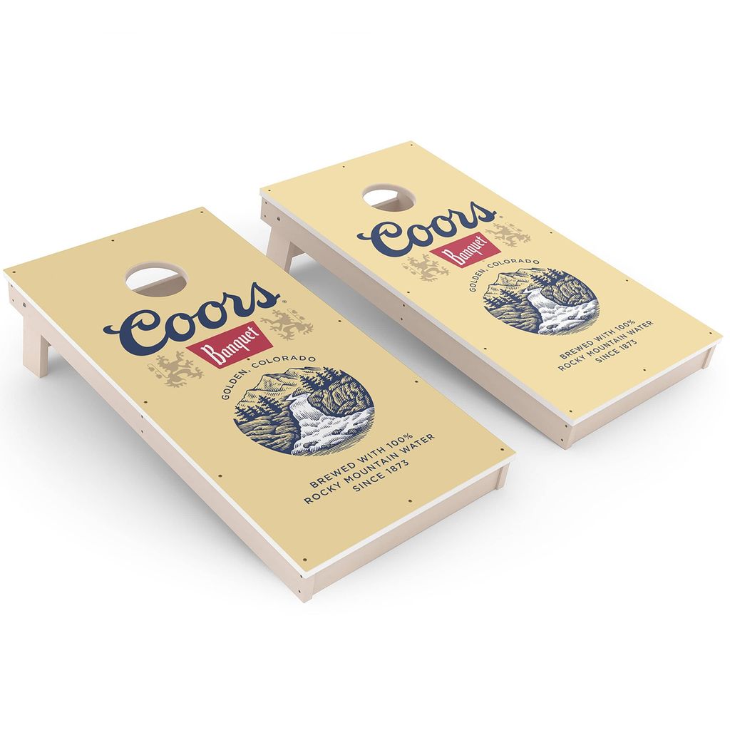 Coors Banquet Beer Weatherproof Cornhole Boards