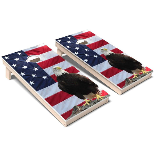 Eagle American Flag All-Weather Cornhole 