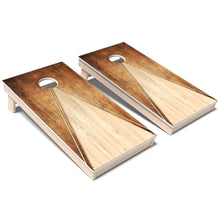 Faded Cherry Wood Triangle All-Weather Cornhole 
