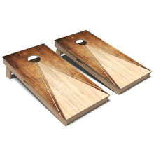 Faded Cherry Wood Triangle Cornhole Board Set

