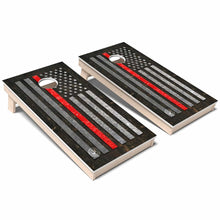 American Flag Thin Red Line Weatherproof Cornhole Boards

