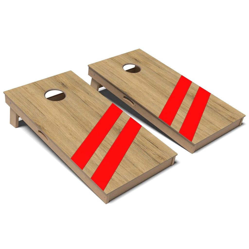 Flame Red Angled Cornhole Board Set