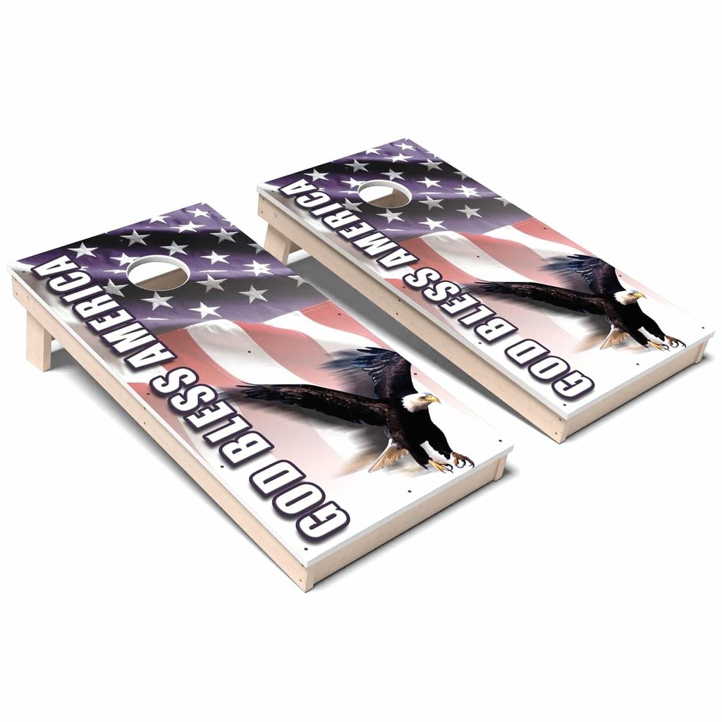 God Bless America 2.0 All-Weather Cornhole 