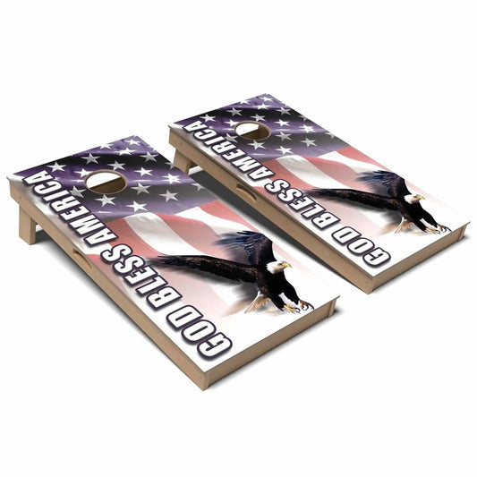 God Bless America 2.0 Cornhole Board Set