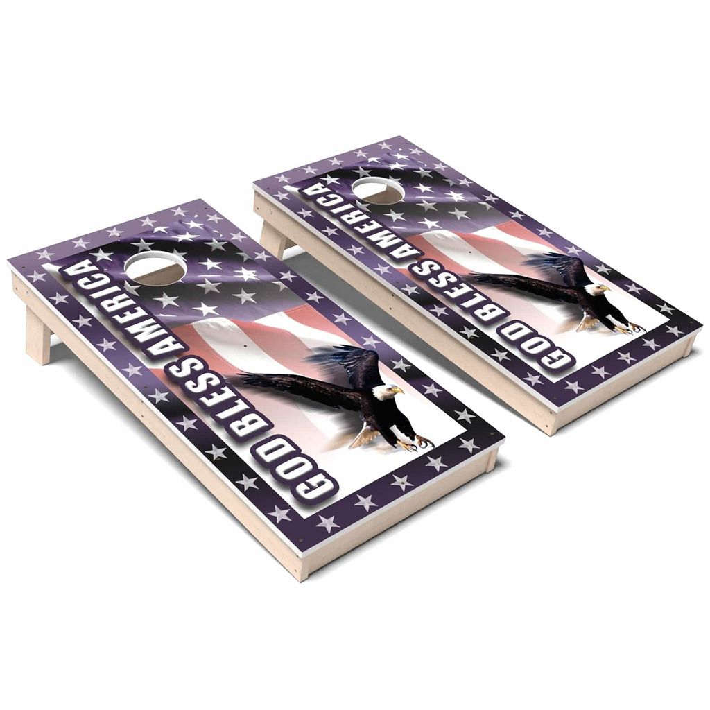 God Bless America All-Weather Cornhole 