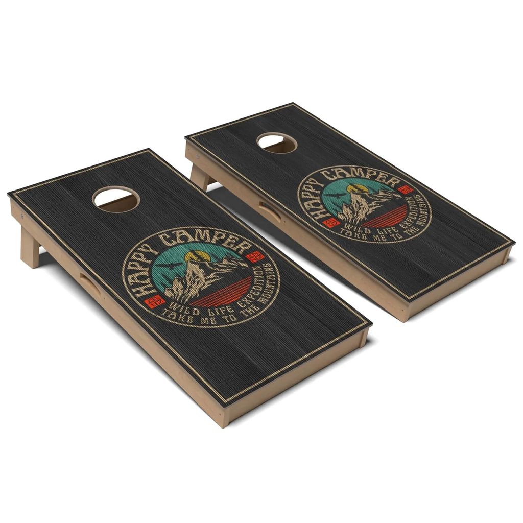Happy Camper Cornhole Board Set