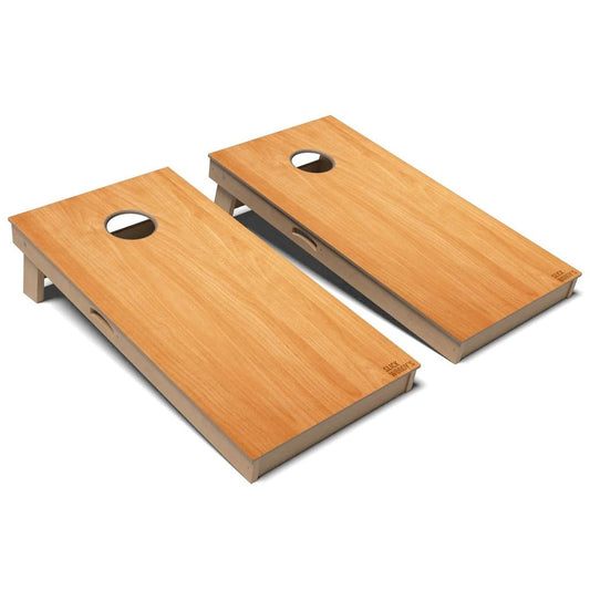 Honey Oak Wood Cornhole Board Set