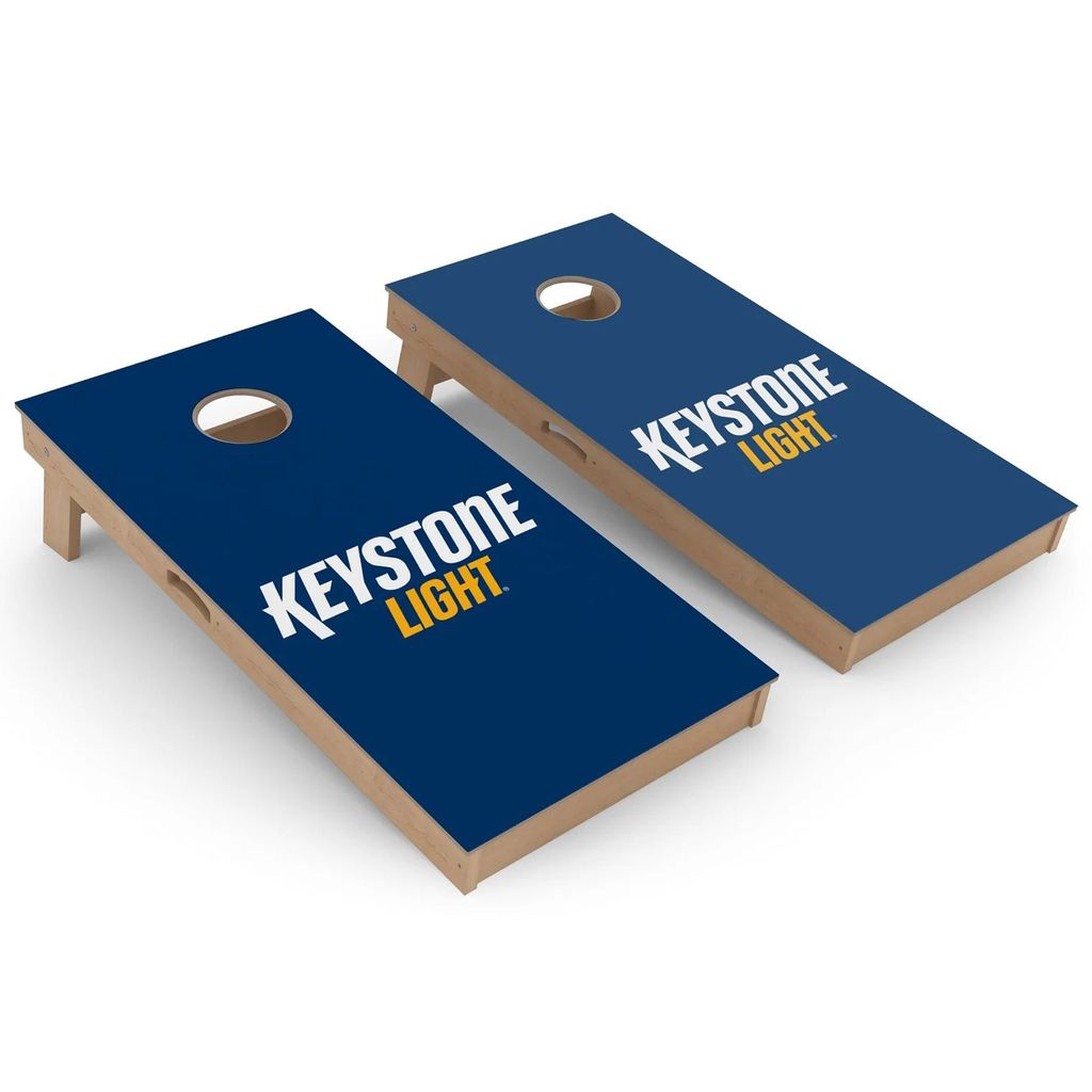 Keystone Light Blue Cornhole Board Set