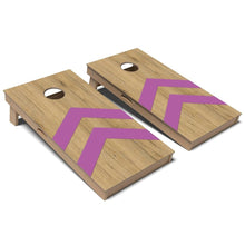 Lavender Chevron Cornhole Board Set
