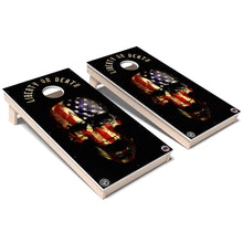 American Flag Skull Weatherproof Cornhole Boards
