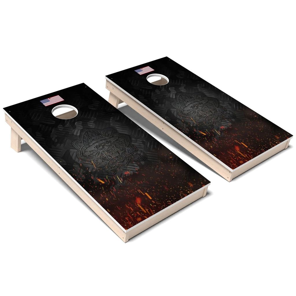 Metal Skull Navy All-Weather Cornhole 