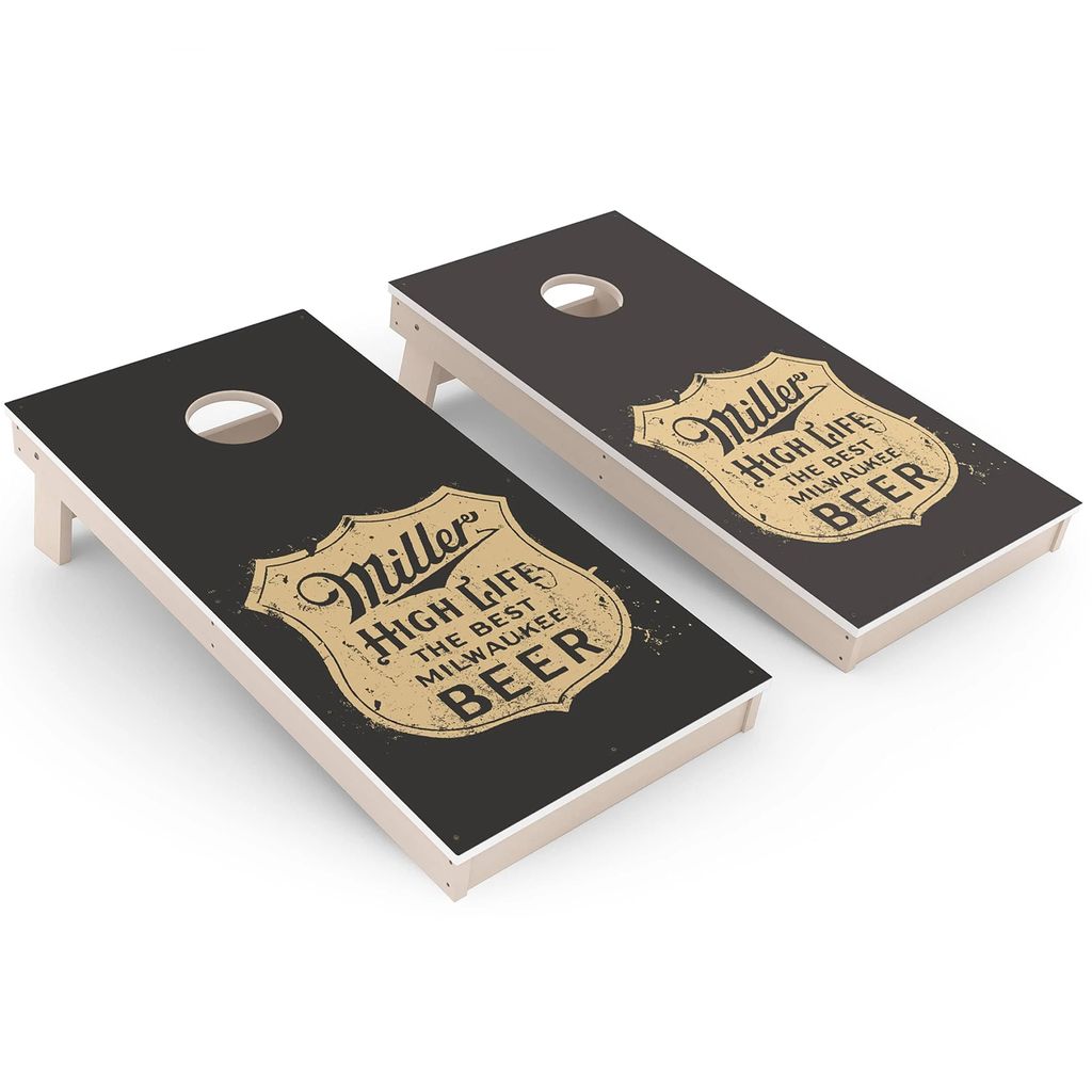 Miller High Life Grunge All-Weather Cornhole 