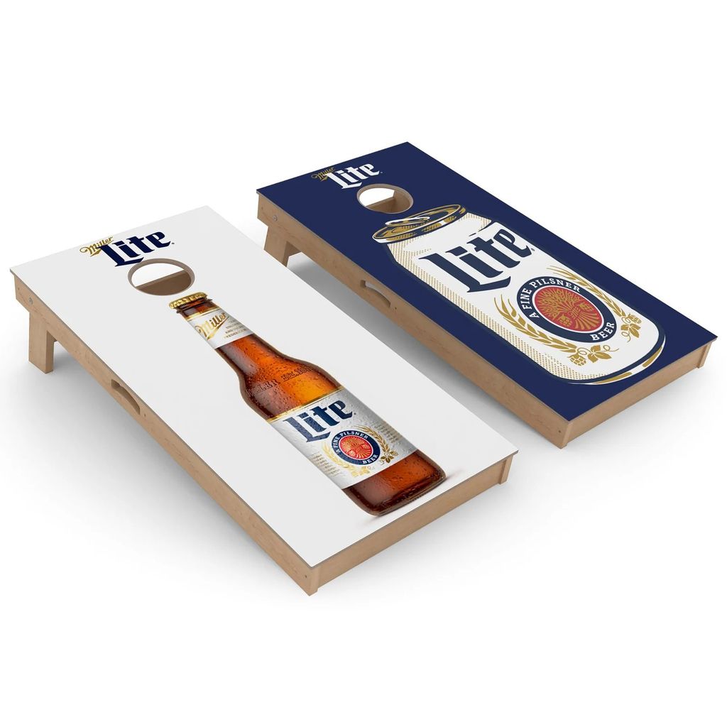 Miller Lite Split Cornhole Board Set
