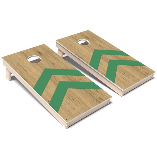 Mossy Green Chevron All-Weather Cornhole 