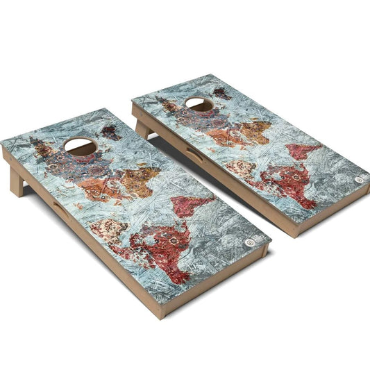 Bohemian Ocean Cornhole Board Set