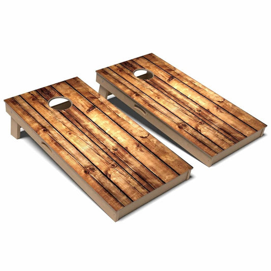 Plain Wood Cornhole Board Set