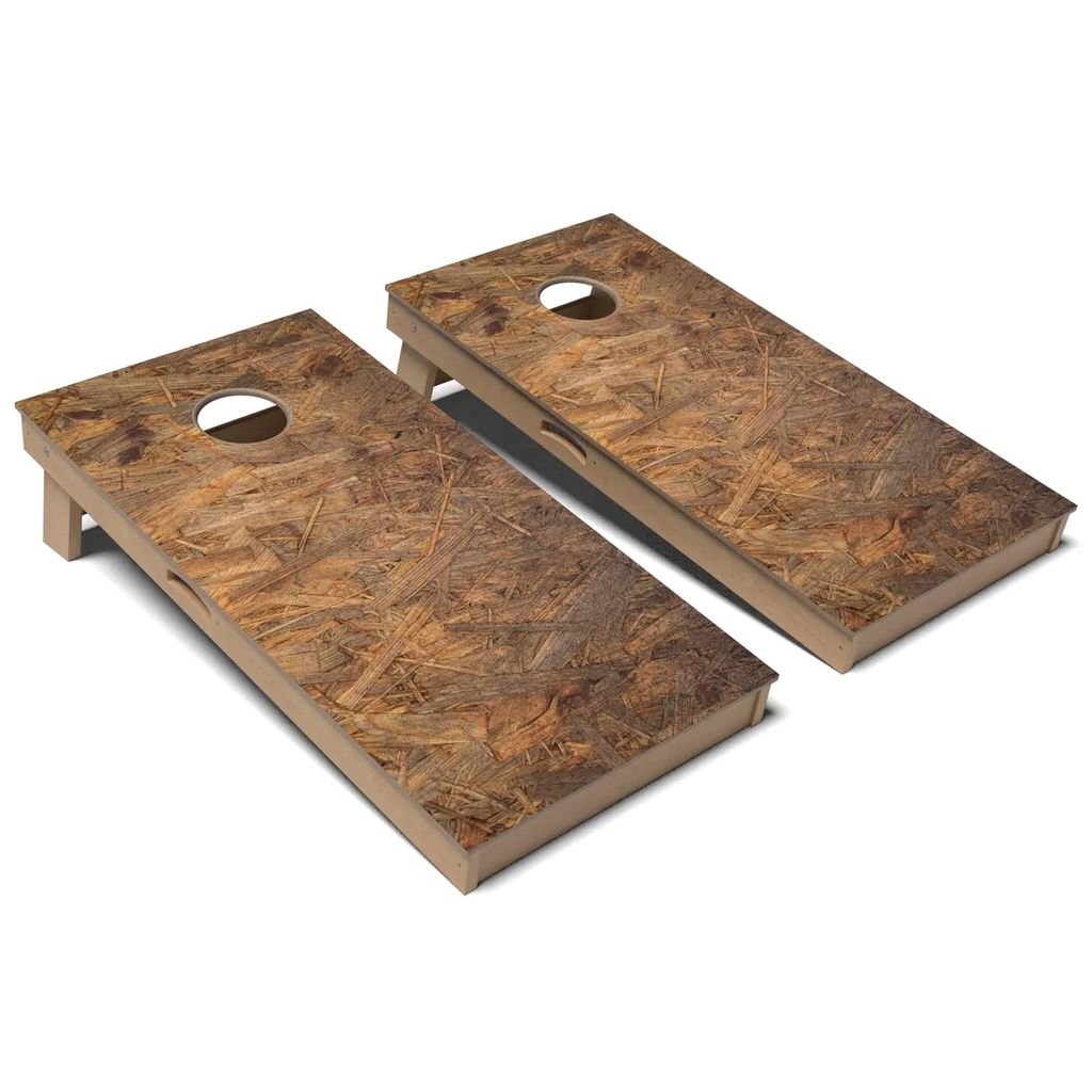 Plywood Texture Cornhole Board Set