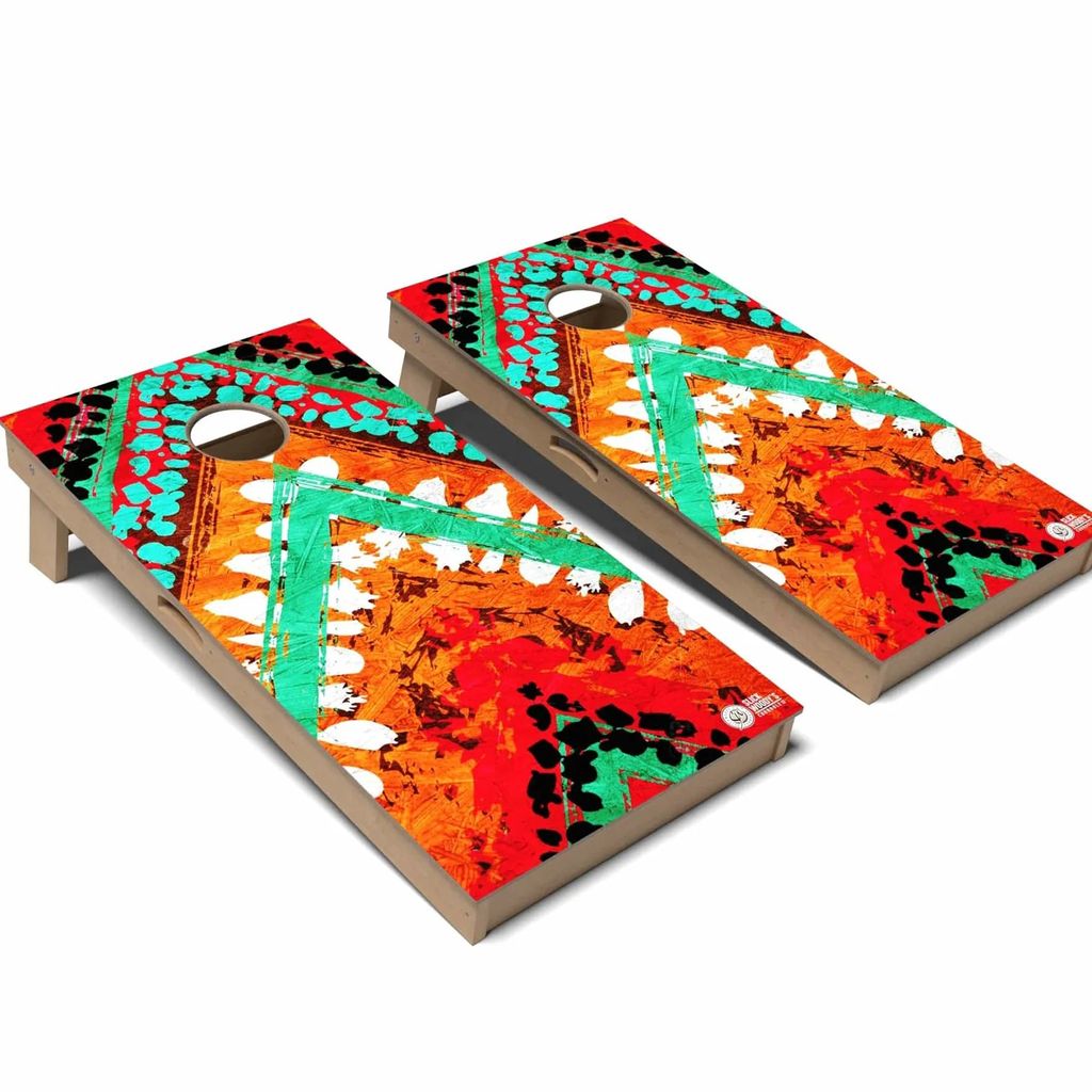 Bohemian Riordan Cornhole Board Set