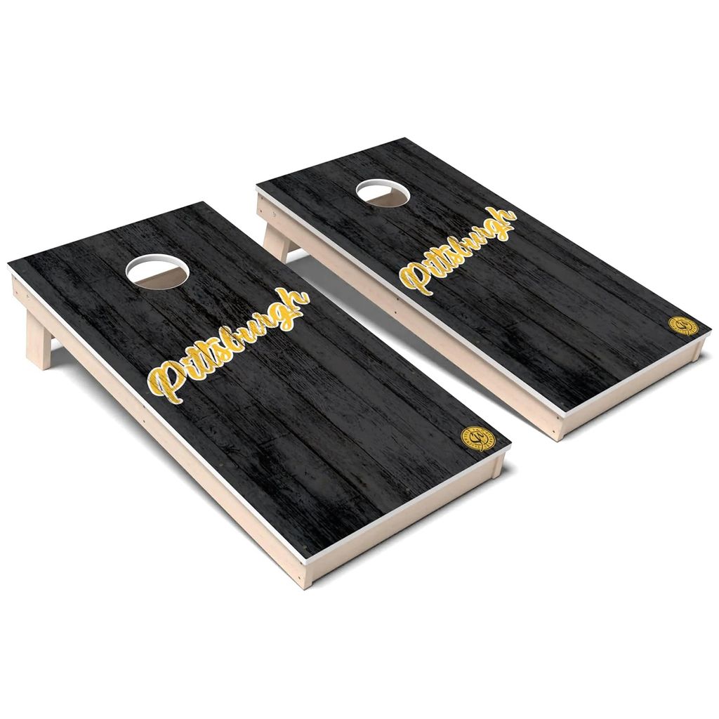 Pittsburgh Vintage Baseball Weatherproof Cornhole Boards