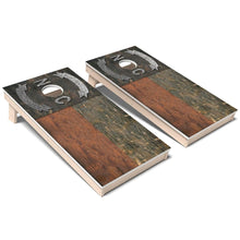 North Carolina Flag Rustic Weatherproof Cornhole Boards
