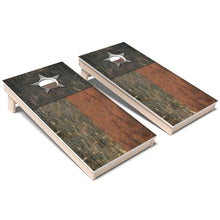 Texas Flag Rustic Weatherproof Cornhole Boards
