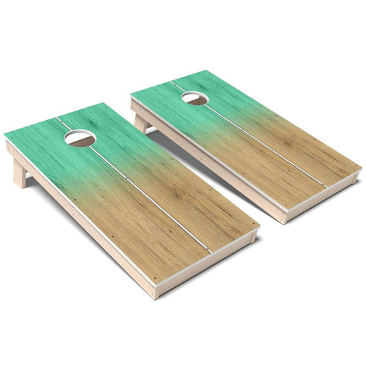Vintage Green Gradient All-Weather Cornhole 