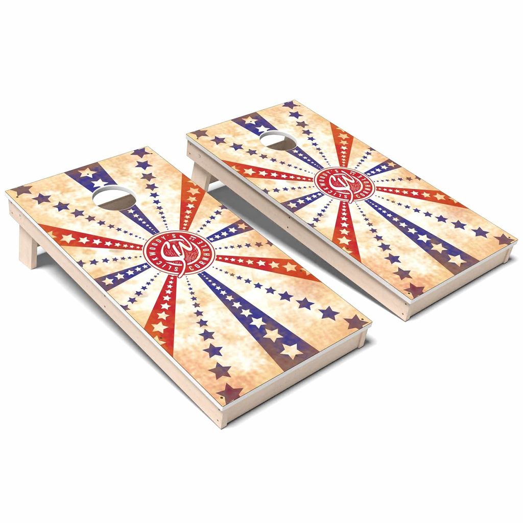 American Flag Stars and Stripes Weatherproof Cornhole Boards