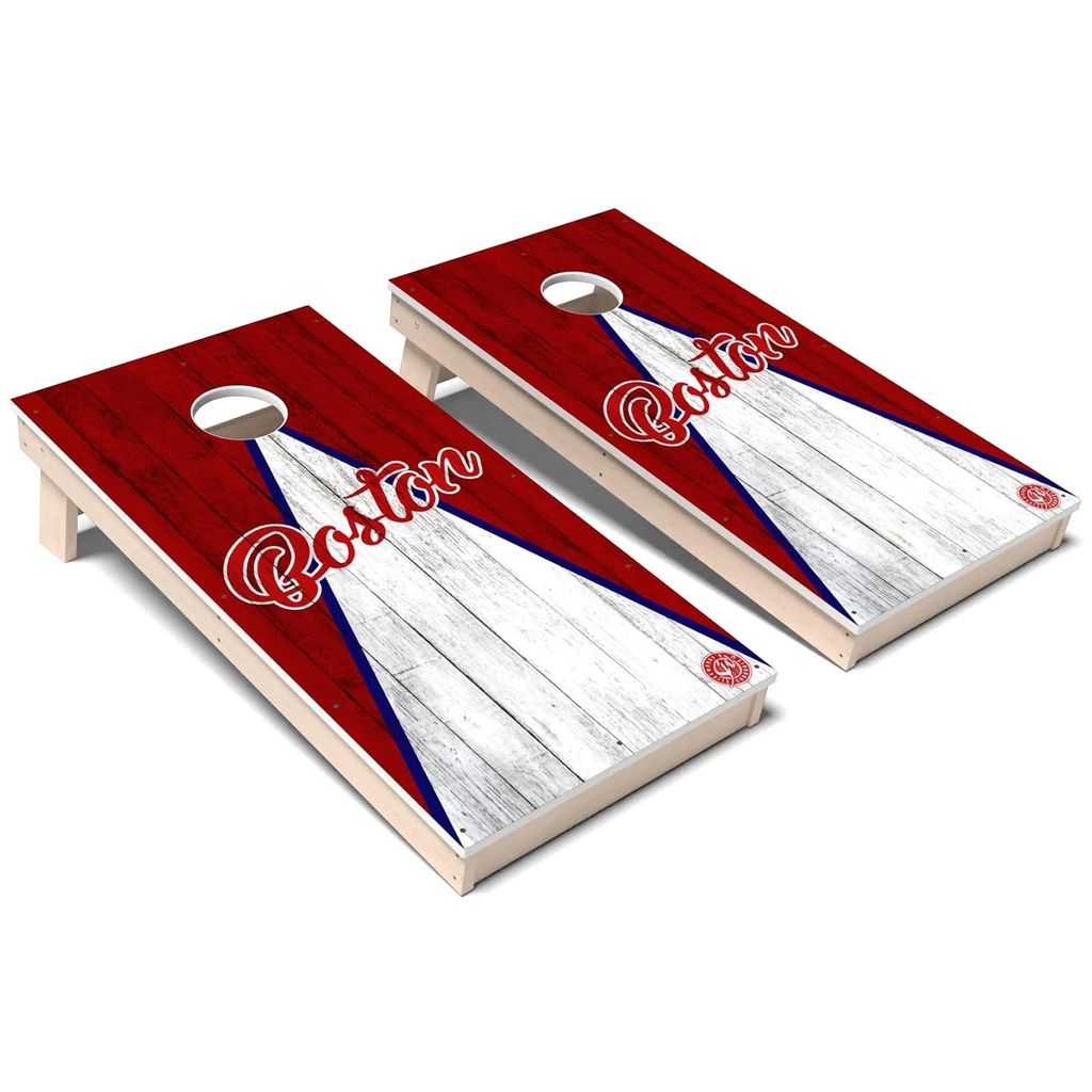 Boston Triangle Baseball Weatherproof Cornhole Boards