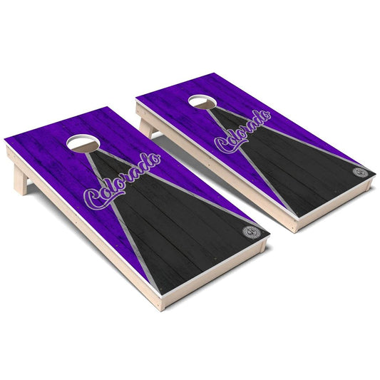 Colorado Triangle Baseball Weatherproof Cornhole Boards