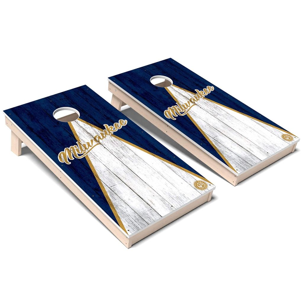 Milwaukee Triangle Baseball Weatherproof Cornhole Boards