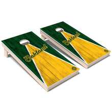 Oakland Triangle Baseball Weatherproof Cornhole Boards
