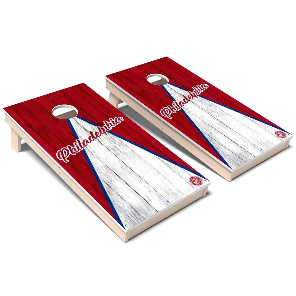 Philadelphia Triangle Baseball Weatherproof Cornhole Boards