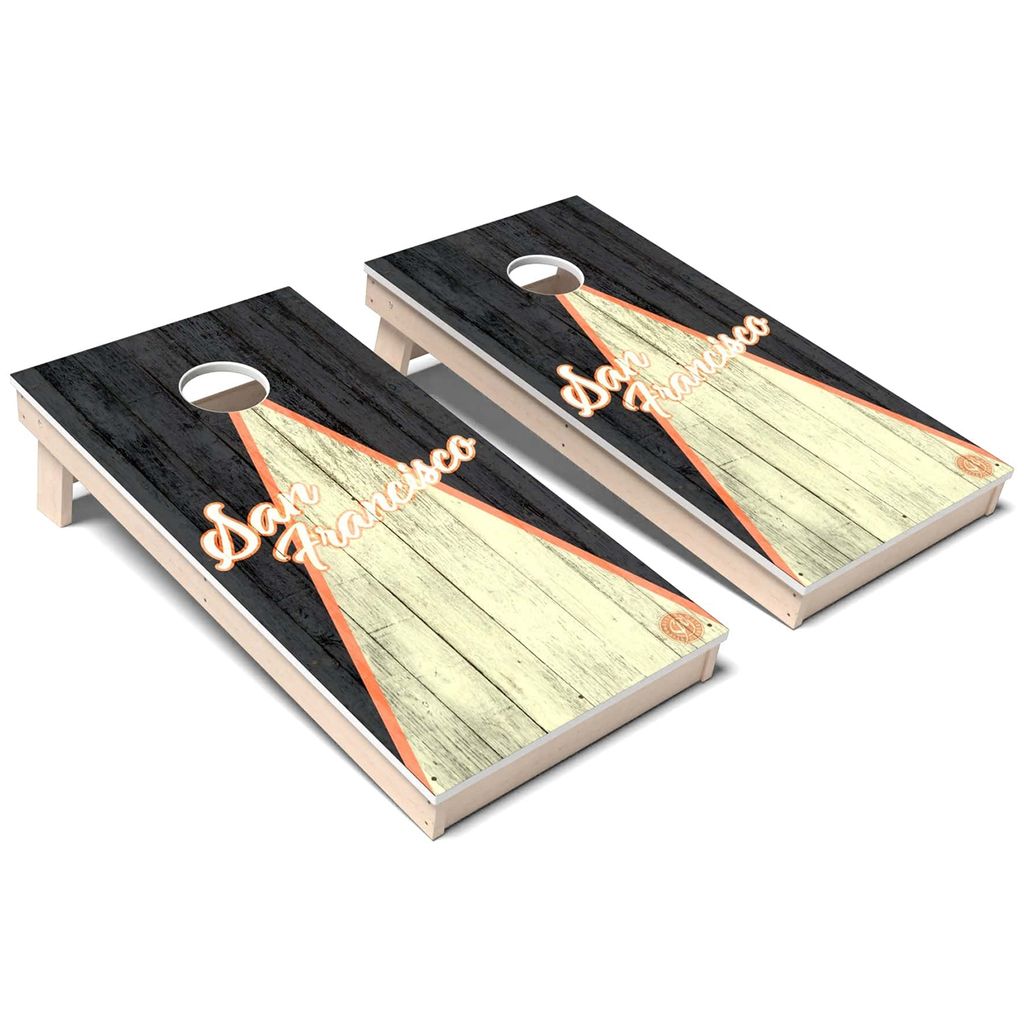 San Francisco Triangle Baseball Weatherproof Cornhole Boards