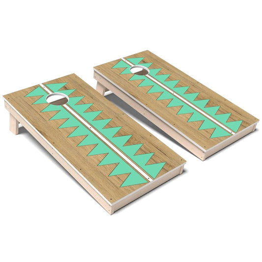 Vintage Green Slice All-Weather Cornhole 