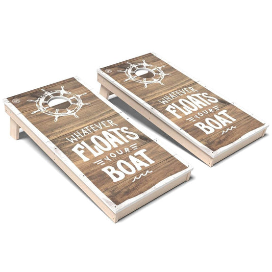 Whatever Floats Your Boat Weatherproof Cornhole Boards