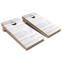 White Wood Cornhole Board Set
