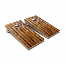 Wood American Flag All-Weather Cornhole 
