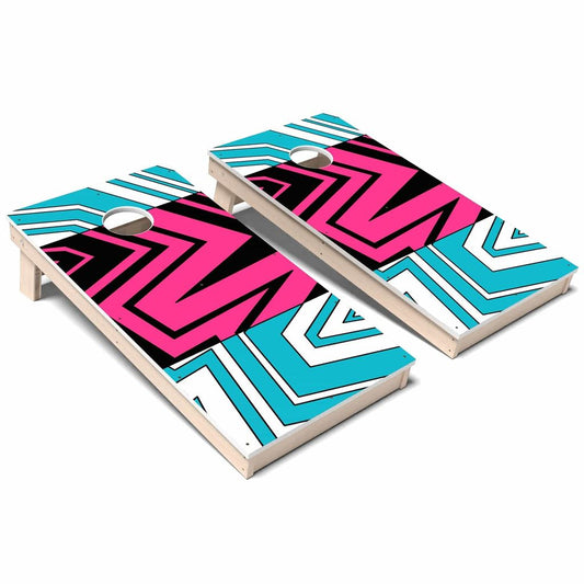 Bohemian Zig Zag All-Weather Cornhole 