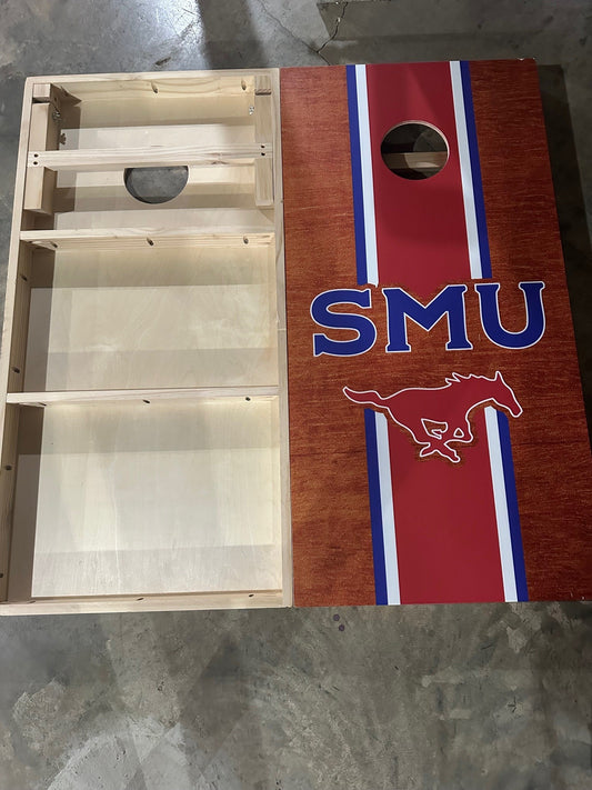 Scratch & Dent - SMU Mustangs NCAA #2 Cornhole Boards