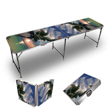 Sunset Palm Beer Pong Table
