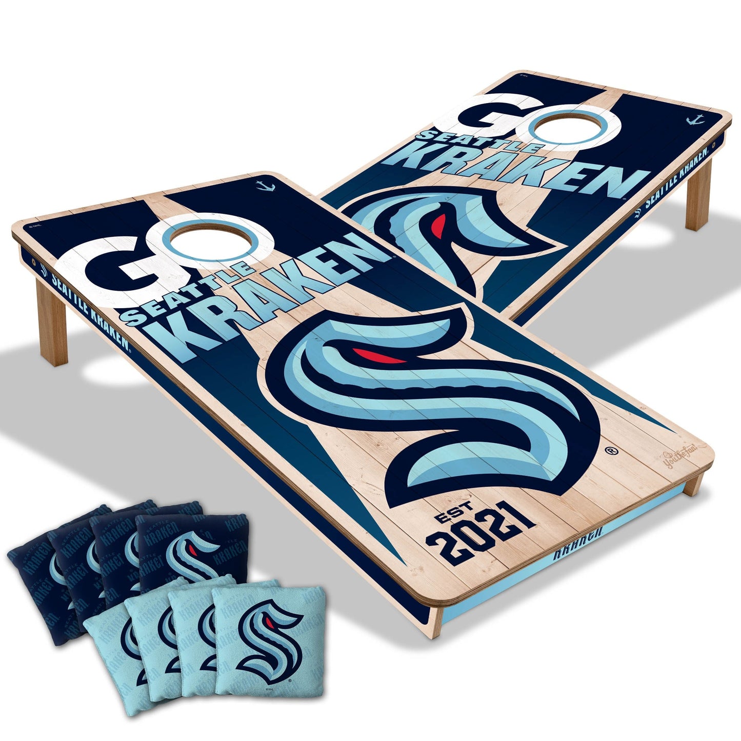 Seattle Kraken 2x4 Pro Cornhole Boards